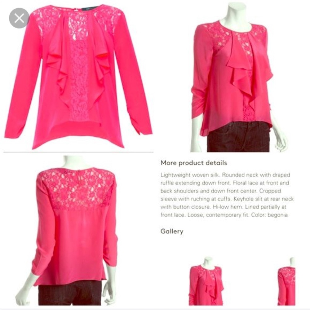 Silk drape blouse from BCBG